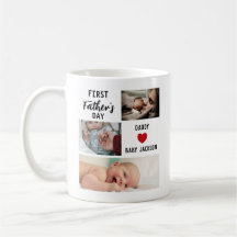 Simple First Father's Day Custom 3 Photo