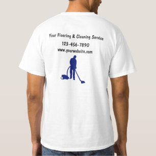 Simple Flooring And Cleaning Work Tshirts