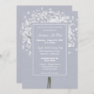 Simple Floral Bouquet Bridal Shower Invitation