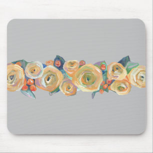 Simple Floral Mouse Pad