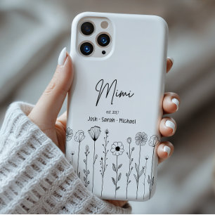 Simple Floral Nana Custom Title Case-Mate iPhone 14 Pro Max Case