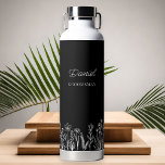 Simple Floral Outline Any Colour Wedding Party Gif Water Bottle<br><div class="desc">Wildflower wedding water bottle gift to personalize for everyone in your wedding party. Easy to customize for your best man, groomsman, bridesmaids, maid of honour, parents etc and you can also add the name of the bride and groom and their wedding date. Simple and elegant boho floral design with line...</div>