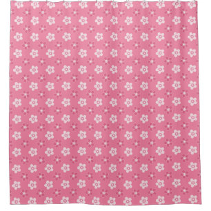 simple floral solid pink pattern retro small flow