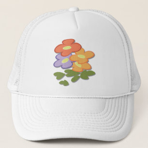 Simple Floral Trucker Hat