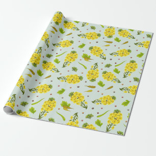 Simple Floral Wrapping Paper
