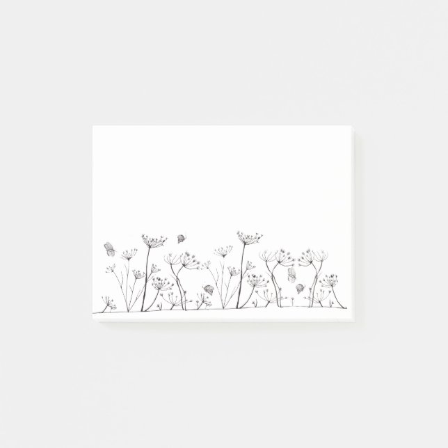 Simple flower (a302) post-it notes (Front)