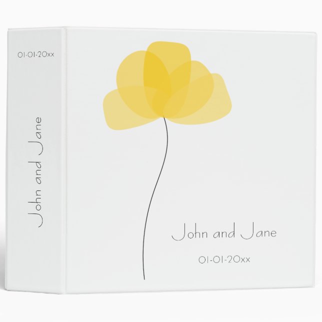 Simple flower binder (Front/Spine)
