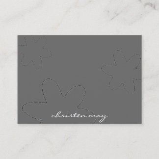 simple flower business card