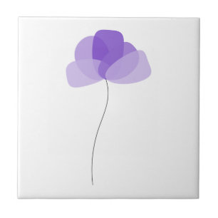 Simple Flower Ceramic Tile