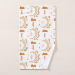 Simple Flower Drawing Hand Towel