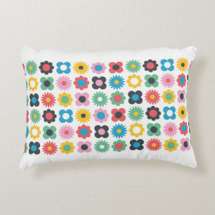 Simple flower seamless pattern design. Scandinavia Accent Pillow