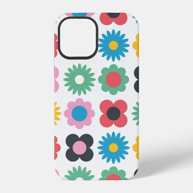 Simple flower seamless pattern design. Scandinavia iPhone Case (Back)