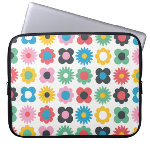Simple flower seamless pattern design. Scandinavia Laptop Sleeve