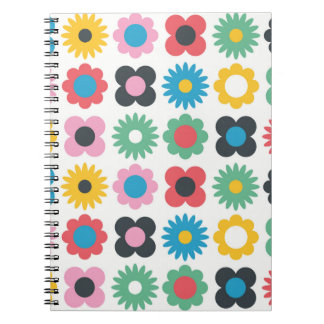 Simple flower seamless pattern design. Scandinavia Notebook