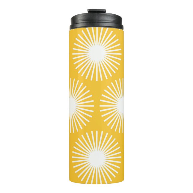 Simple flower seamless pattern design. Scandinavia Thermal Tumbler (Front)