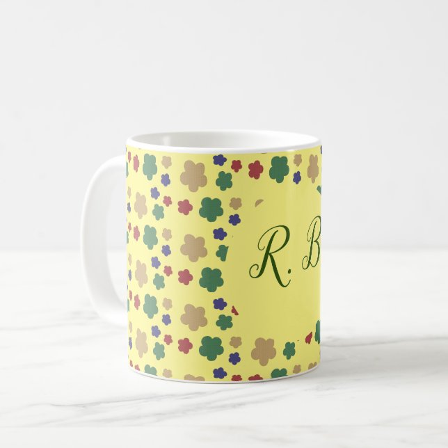 Simple flowers coffee mug (Front Left)