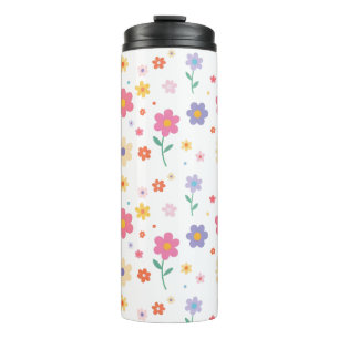 Simple Flowers Thermal Tumbler
