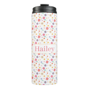Simple Flowers Thermal Tumbler