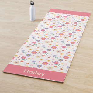 Simple Flowers Yoga Mat