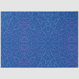 Simple Flutter Blue Tissue Paper