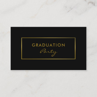 Simple Foil Effect Graduation Party Invitation de 