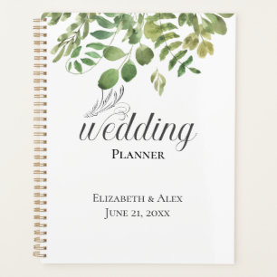 Simple Foliage, Wedding Planner Notebook