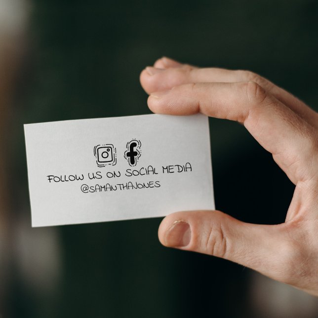 Simple Follow Us on Social Media    Rubber Stamp (Creator Uploaded)