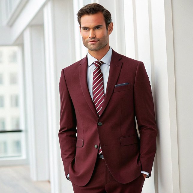 Simple Formal Red and White Stripes  Tie (Creator Uploaded)