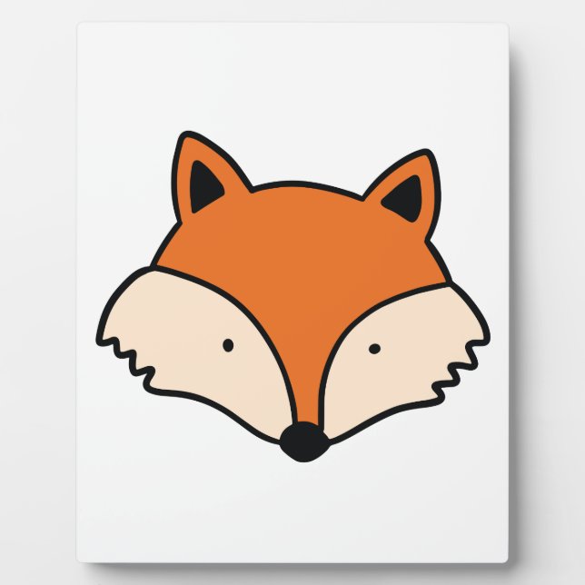 Simple fox head plaque (Front)