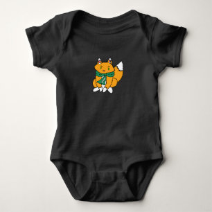 Simple Fox with Scarf Baby Top
