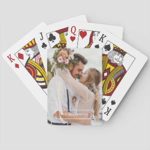 Simple Frame and Custom Photo Playing Cards