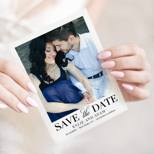 Simple Frame  EDITABLE COLOR Save The Date Card