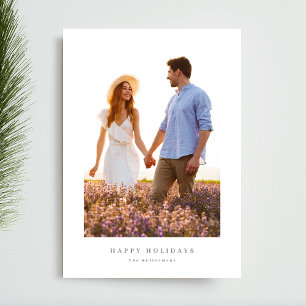 simple framed photo collage merry christmas happy holiday card