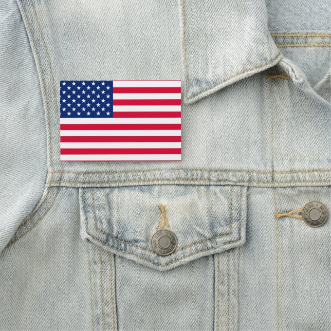 Simple Full American Flag Name Tags (In Situ)