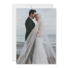 Simple Full Photo Overlay Wedding Invitation