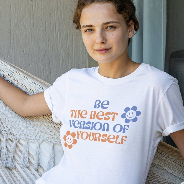 Simple Fun Retro Script Motivational Quote T-Shirt (Creator Uploaded)