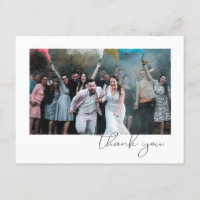 Simple Fun Script Font Guest Photo Wedding