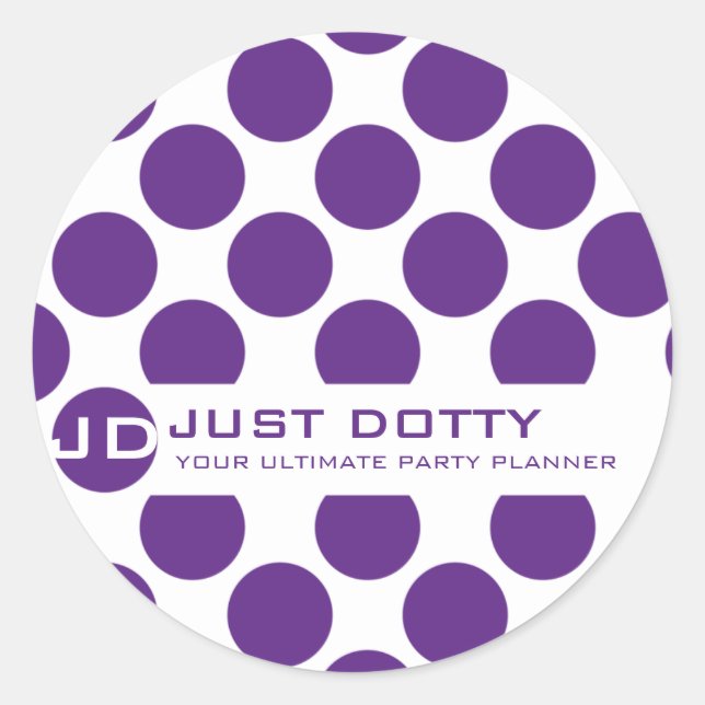 SIMPLE FUN STICKER :: bold dots 7 (Front)