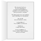 Simple Funeral Memorial Photo Folded Prayer Card
