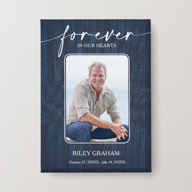 Simple Funeral Photo Sympathy Memorial (Front)