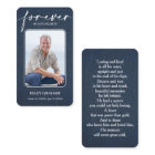 Simple Funeral Photo Sympathy Memorial Prayer Card