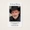 Simple Funeral Photo Sympathy Memorial Prayer Card