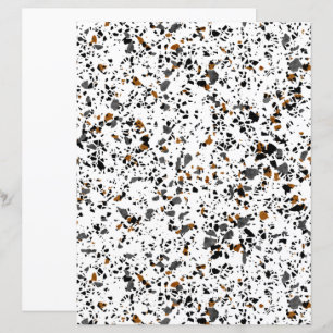 Simple Funky Terrazzo Art Scrapbook Paper
