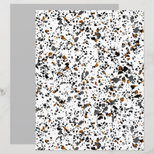 Simple Funky Terrazzo Art Scrapbook Paper