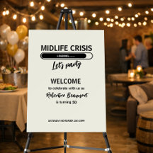 Simple Funny Midlife Crisis Loading 50th Birthday