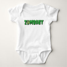 Simple Funny Punny Cute ‘ZomBaby’ Zombie 