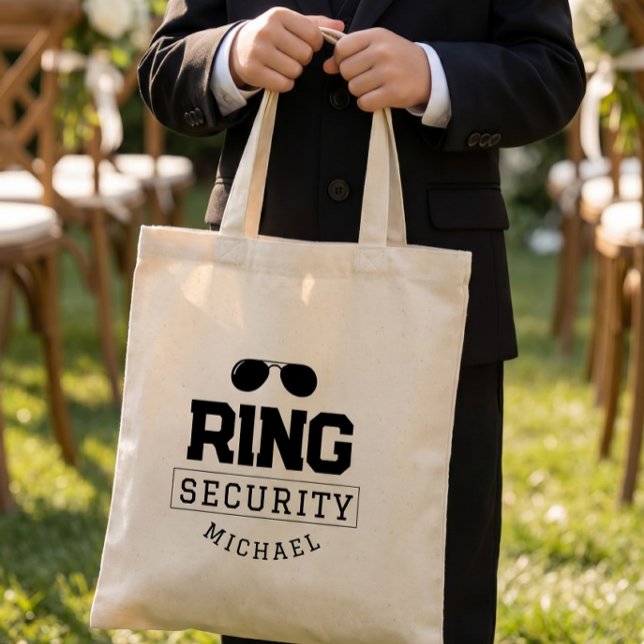 Simple Funny Ring Security Wedding Kid Tote Bag (Creator Uploaded)