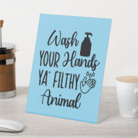 Simple Funny Wash Your Hands Bathroom Reminder