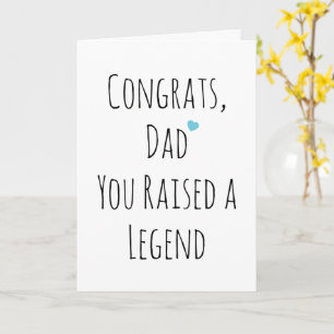 Simple Funny Witty Minimalist Fathers Day Greeting Card
