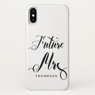 Simple Future Mrs Script Calligraphy Bride to be Case-Mate iPhone Case